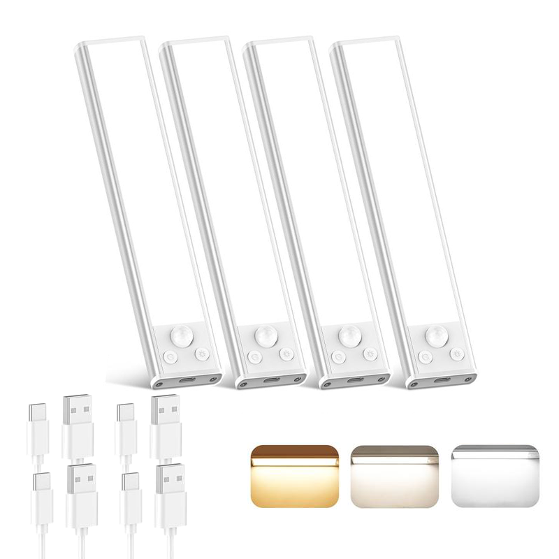 đSantaâs Special Offer⨠TAILEDEN⢠Under Cabinet Lights â Bright, Warm & Motion-Activated!