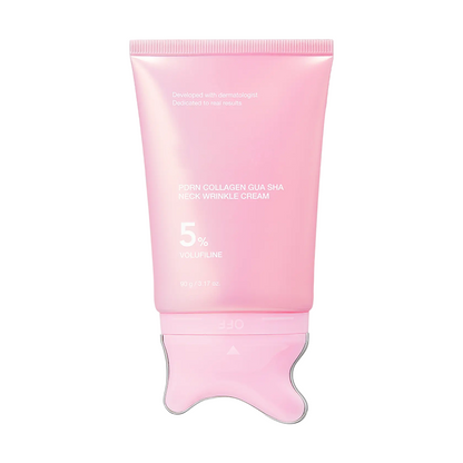 🦢Neck Wrinkle Eraser! Built-In Gua Sha Cream w/5% Anemarrhena Root Complex + PDRN Korean Skincare