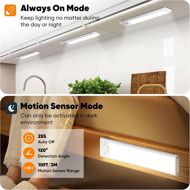 🎁Santa’s Special Offer✨ TAILEDEN™ Under Cabinet Lights — Bright, Warm & Motion-Activated!
