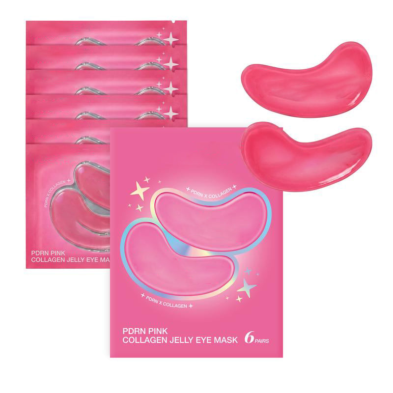 [NEW] PDRN Pink Collagen Jelly Eye Mask | Korean Hydrogel Eye Patches to Depuff, Hydrate & Smooth Fine Lines
