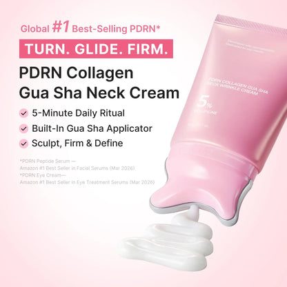 🦢Neck Wrinkle Eraser! Built-In Gua Sha Cream w/5% Anemarrhena Root Complex + PDRN Korean Skincare