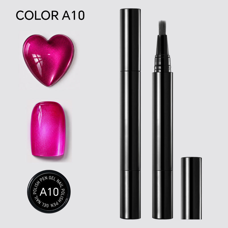 💅One Step Nail Gel Pen | No Need Base & Top Coat for Home DIY Nails