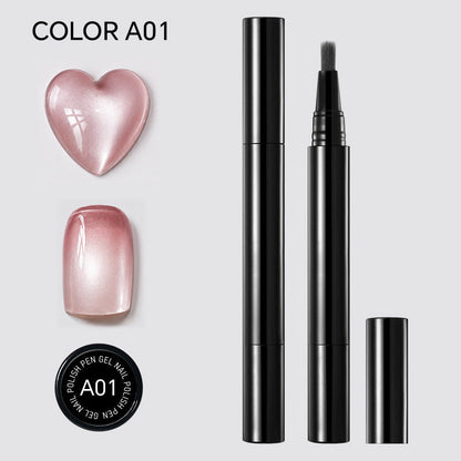 💅One Step Nail Gel Pen | No Need Base & Top Coat for Home DIY Nails