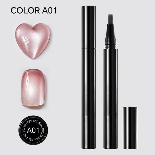 💅One Step Nail Gel Pen | No Need Base & Top Coat for Home DIY Nails