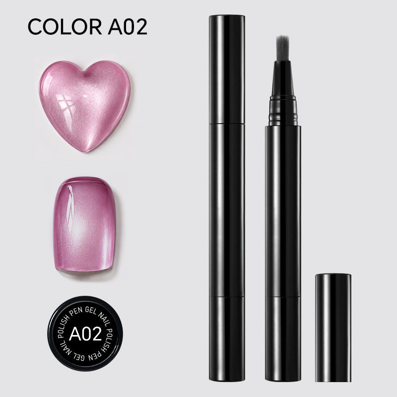 💅One Step Nail Gel Pen | No Need Base & Top Coat for Home DIY Nails