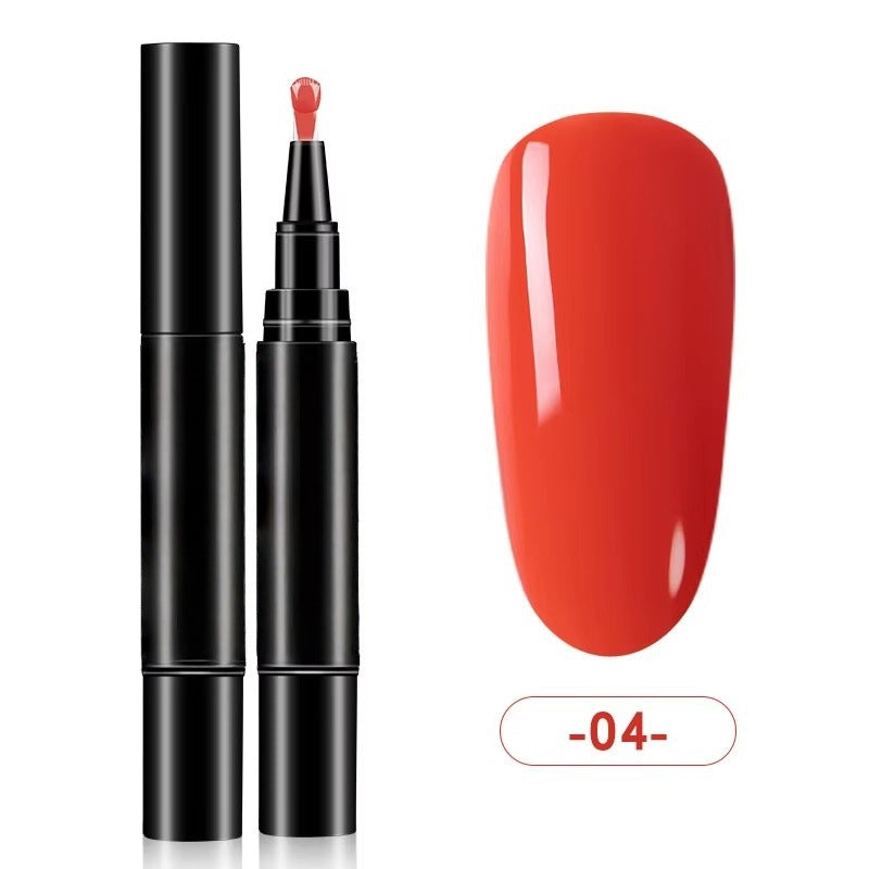 💅One Step Nail Gel Pen | No Need Base & Top Coat for Home DIY Nails