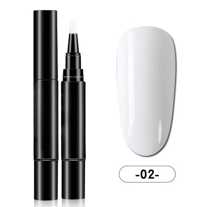 💅One Step Nail Gel Pen | No Need Base & Top Coat for Home DIY Nails