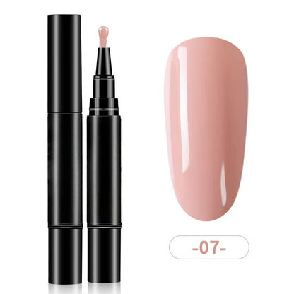 💅One Step Nail Gel Pen | No Need Base & Top Coat for Home DIY Nails