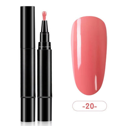 💅One Step Nail Gel Pen | No Need Base & Top Coat for Home DIY Nails