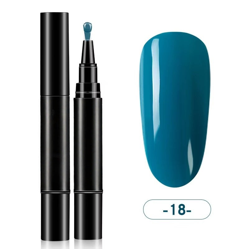 💅One Step Nail Gel Pen | No Need Base & Top Coat for Home DIY Nails