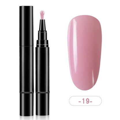 💅One Step Nail Gel Pen | No Need Base & Top Coat for Home DIY Nails