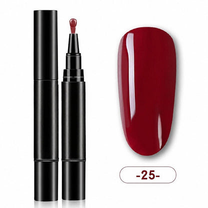 💅One Step Nail Gel Pen | No Need Base & Top Coat for Home DIY Nails