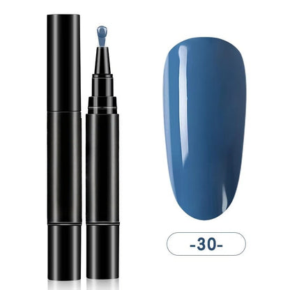 💅One Step Nail Gel Pen | No Need Base & Top Coat for Home DIY Nails