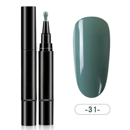 💅One Step Nail Gel Pen | No Need Base & Top Coat for Home DIY Nails