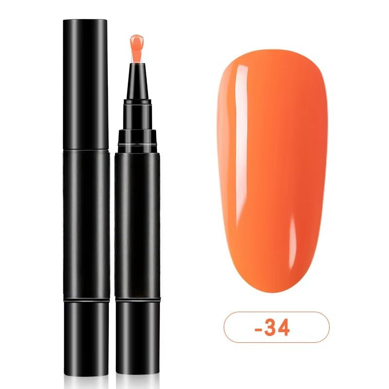 💅One Step Nail Gel Pen | No Need Base & Top Coat for Home DIY Nails